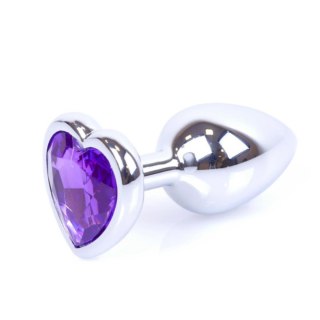 MyLove Toys - Jewellery Silver Heart PLUG- Purple Boys of Toys Sp. z o.o.