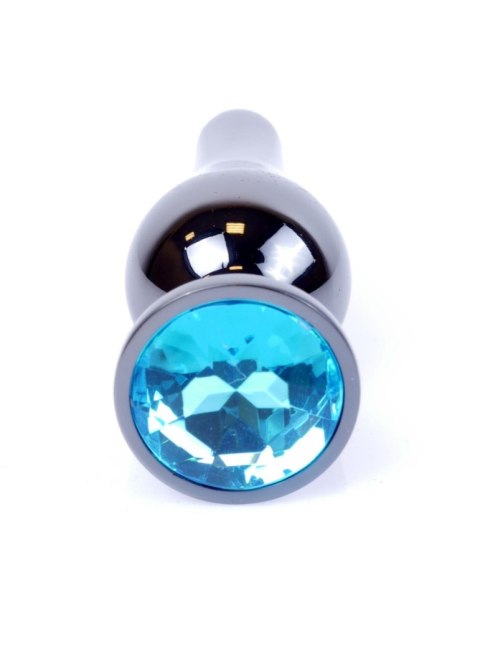 Plug-Jewellery Dark Silver BUTT PLUG- Light Blue Boys of Toys Sp. z o.o.