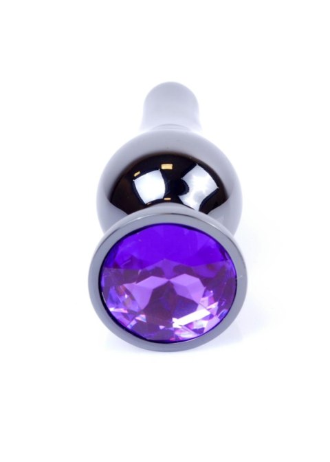 Plug-Jewellery Dark Silver BUTT PLUG- Purple Boys of Toys Sp. z o.o.