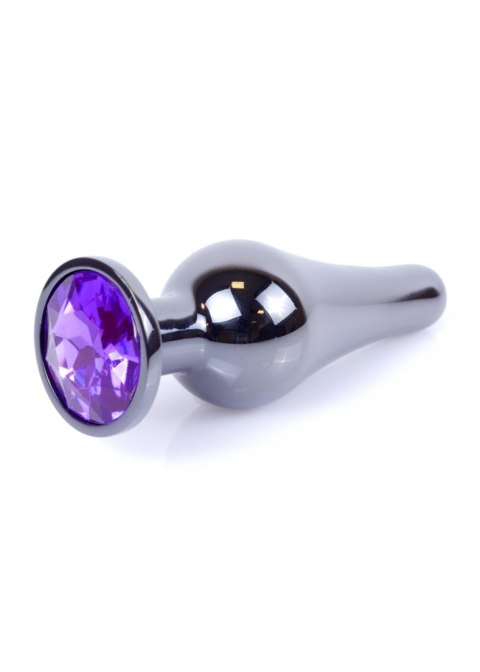 Plug-Jewellery Dark Silver BUTT PLUG- Purple Boys of Toys Sp. z o.o.