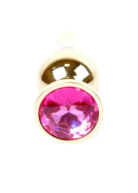 Plug-Jewellery Gold BUTT PLUG- Pink Boys of Toys Sp. z o.o.
