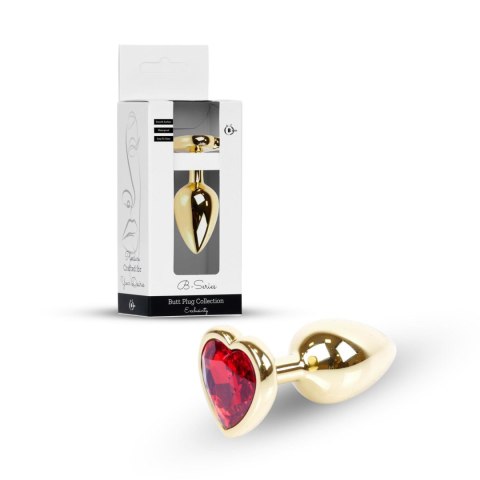 Plug-Jewellery Gold Heart PLUG- Red Boys of Toys Sp. z o.o.