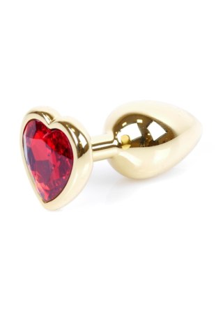 Plug-Jewellery Gold Heart PLUG- Red Boys of Toys Sp. z o.o.