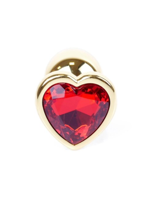 Plug-Jewellery Gold Heart PLUG- Red Boys of Toys Sp. z o.o.