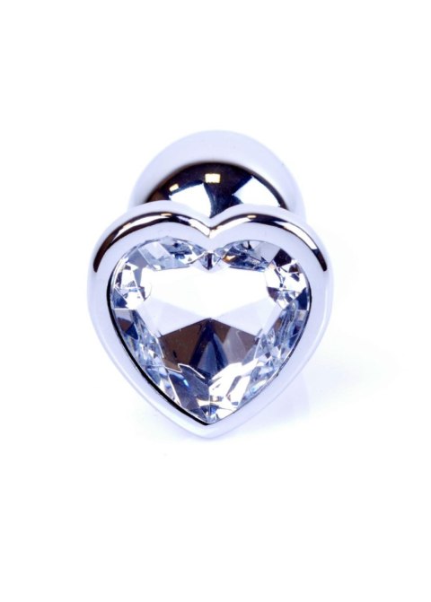 Plug-Jewellery Silver Heart PLUG- Clear Boys of Toys Sp. z o.o.