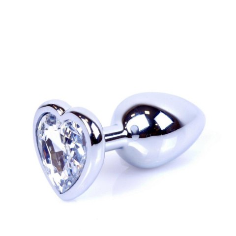 Plug-Jewellery Silver Heart PLUG- Clear Boys of Toys Sp. z o.o.