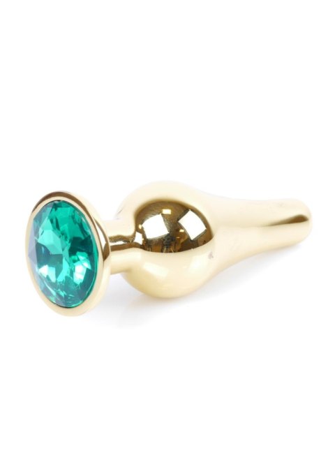 MyLove Toys - Jewellery Gold BUTT PLUG- Green Boys of Toys Sp. z o.o.
