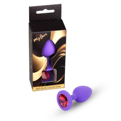 MyLove Toys - Jewellery Purple Silicone PLUG Medium Boys of Toys Sp. z o.o.
