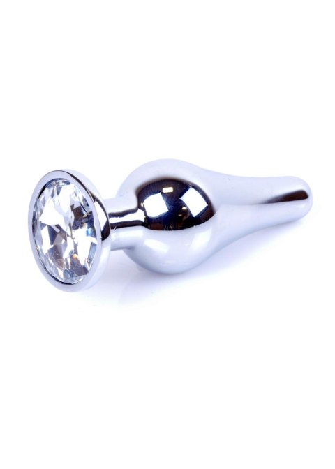 MyLove Toys - Jewellery Silver BUTT PLUG- Clear Boys of Toys Sp. z o.o.