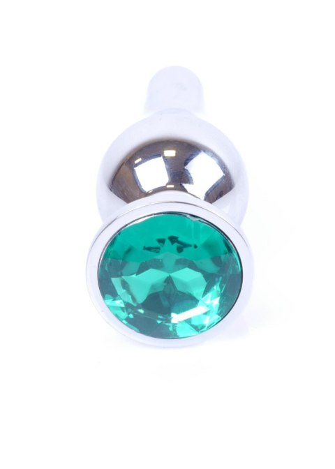 MyLove Toys - Jewellery Silver BUTT PLUG- Green Boys of Toys Sp. z o.o.