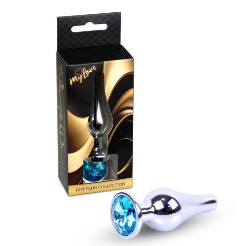MyLove Toys - Jewellery Silver BUTT PLUG- Light Blue Boys of Toys Sp. z o.o.