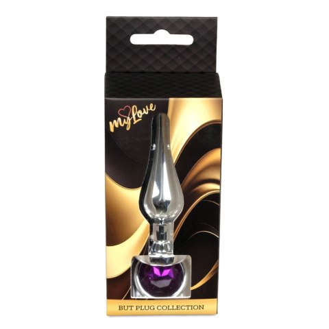 MyLove Toys - Jewellery Silver BUTT PLUG- Purple Boys of Toys Sp. z o.o.