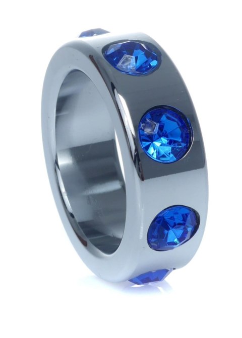 Pierścień-Metal Cock Ring with Dark Blue Diamonds Small Boys of Toys Sp. z o.o.
