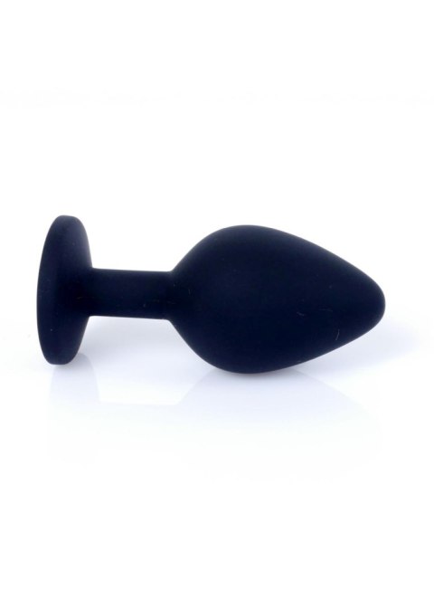 Plug-Jewellery Black Silicon PLUG Medium- Pink Diamond Boys of Toys Sp. z o.o.