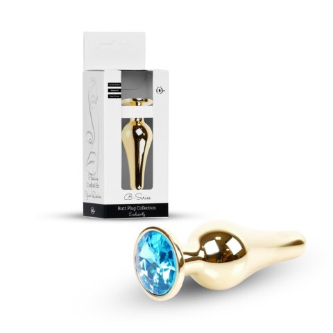 Plug-Jewellery Gold BUTT PLUG- Light Blue Boys of Toys Sp. z o.o.