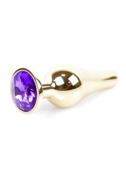 Plug-Jewellery Gold BUTT PLUG- Purple Boys of Toys Sp. z o.o.