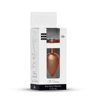 Plug-Jewellery Pearl Gold Heart PLUG- Clear L Boys of Toys Sp. z o.o.