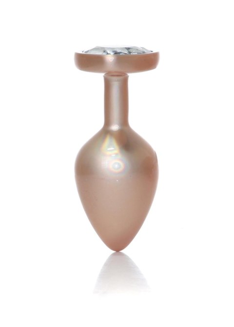 Plug-Jewellery Pearl Gold Heart PLUG- Clear M Boys of Toys Sp. z o.o.