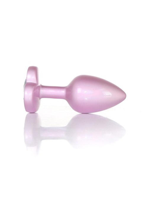Plug-Jewellery Pearl Pink Heart PLUG- Clear S Boys of Toys Sp. z o.o.