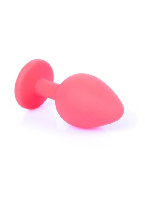 Plug-Jewellery Red Silicon PLUG Medium- Blue Diamond Boys of Toys Sp. z o.o.