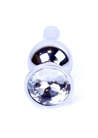 Plug-Jewellery Silver BUTT PLUG- Clear Boys of Toys Sp. z o.o.