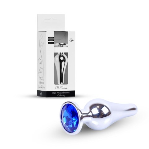 Plug-Jewellery Silver BUTT PLUG- Dark Blue Boys of Toys Sp. z o.o.