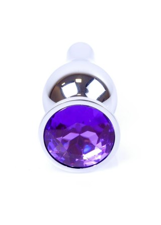 Plug-Jewellery Silver BUTT PLUG- Purple Boys of Toys Sp. z o.o.