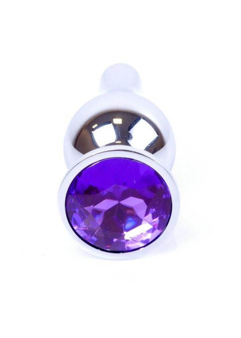 Plug-Jewellery Silver BUTT PLUG- Purple Boys of Toys Sp. z o.o.