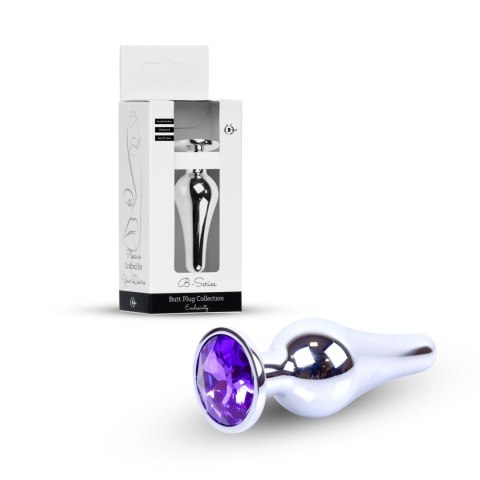 Plug-Jewellery Silver BUTT PLUG- Purple Boys of Toys Sp. z o.o.