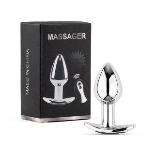 Metal Butt Plug M Vibrator USB - Remote Control Boys of Toys Sp. z o.o.