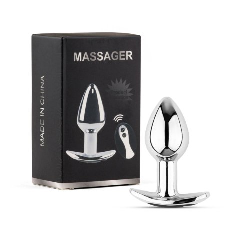 Metal Butt Plug M Vibrator USB - Remote Control Boys of Toys Sp. z o.o.