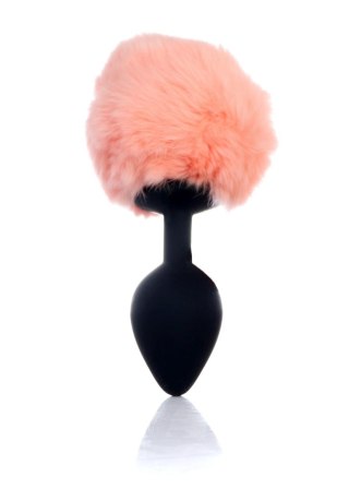 Plug-Jewellery Silicon PLUG - Bunny Tail - Black-Peach Boys of Toys Sp. z o.o.
