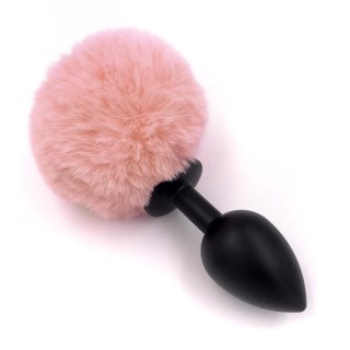 Plug-Jewellery Silicon PLUG - Bunny Tail - Black-Peach Boys of Toys Sp. z o.o.