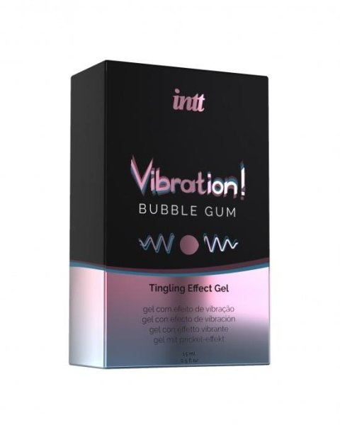 Żel-VIBRATION BUBBLE GUM 15 ml INTT EURO COSMETICS UNIPESSOAL LDA