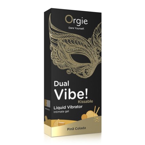 DUAL VIBE! PINA COLADA KISSABLE LIQUID VIBRATOR - 15 ML Orgie - BEAUTYENIGMA LDA