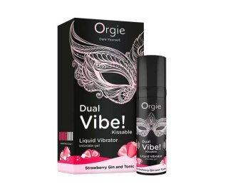 Dual Vibe! Kissable Liquid Vibrating Strawberry Gin And Tonic Orgie - BEAUTYENIGMA LDA