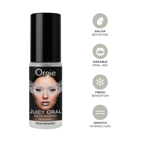 JUICY ORAL - SALIVA BOOSTING Mouth Spray - 15 ML Orgie - BEAUTYENIGMA LDA