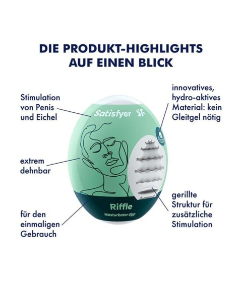 Masturbator Egg Single (Riffle) Satisfyer - Triple A Marketing GmbH