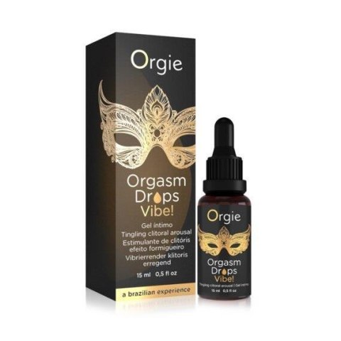 ORGIE Orgasm Drops Vibe Peach Flavor 15 ml Orgie - BEAUTYENIGMA LDA