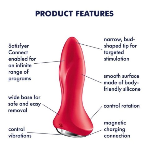 Plug-Rotator Plug 1 Connect App (Red) Satisfyer - Triple A Marketing GmbH