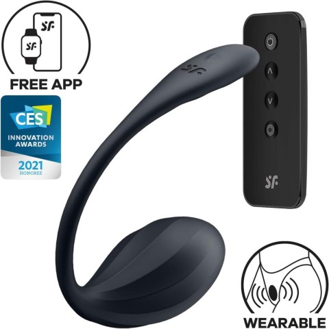 Ribbed Petal black Connect App Satisfyer - Triple A Marketing GmbH