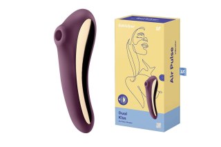 Stymulator-Dual Kiss (Wine Red) Satisfyer - Triple A Marketing GmbH