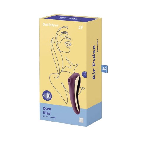 Stymulator-Dual Kiss (Wine Red) Satisfyer - Triple A Marketing GmbH