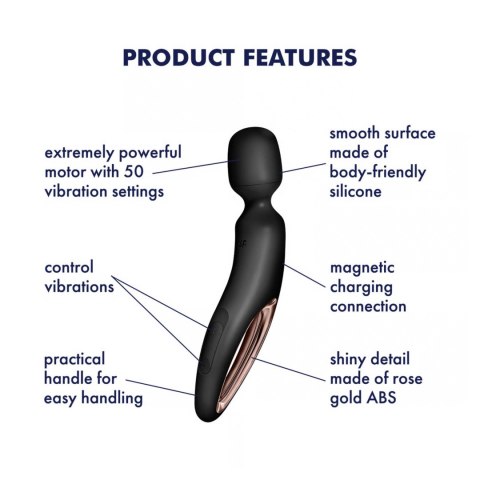 Wand-erland (Black/Rosegold) Satisfyer - Triple A Marketing GmbH