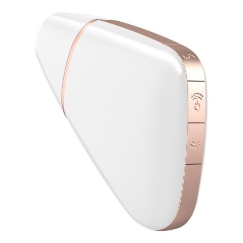Wibrator - Love Triangle Air Pulse Stimulator + Vibration White Satisfyer - Triple A Marketing GmbH