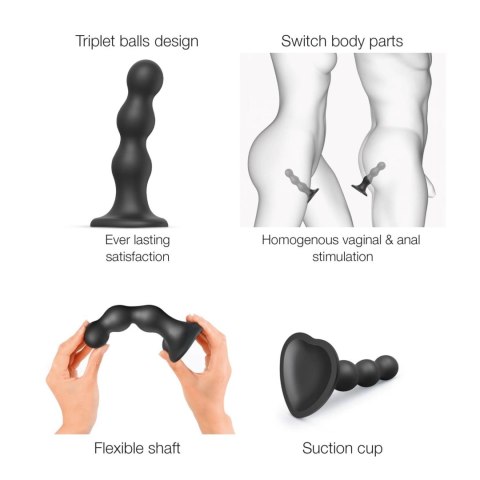 DILDO PLUG BALLS NOIR - XXL DORCELl - Lovely Planet