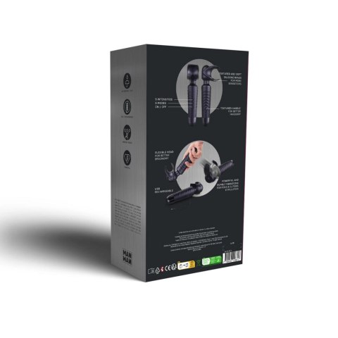 MAN.WAND EVO BLACK PLUM RECHARGEABLE MASTURBATOR DORCELl - Lovely Planet