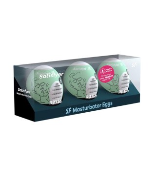 Masturbator-Eggs (set of 3 Riffle) Satisfyer - Triple A Marketing GmbH