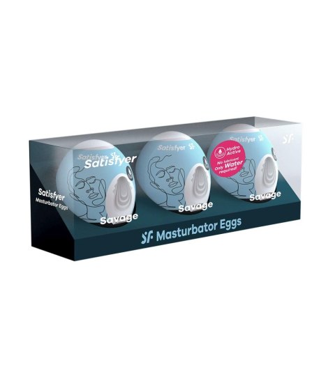 Masturbator-Eggs (set of 3 Savage) Satisfyer - Triple A Marketing GmbH