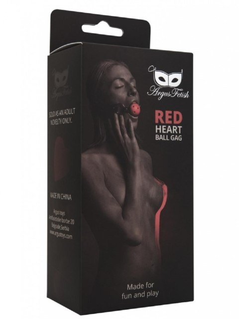 Red Heart Ball Gag Argus - Boys of Toys Sp. z. o.o. (dystrybutor)